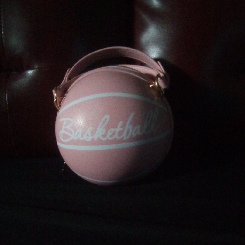 Pink Basketball-Shaped Women's Bag